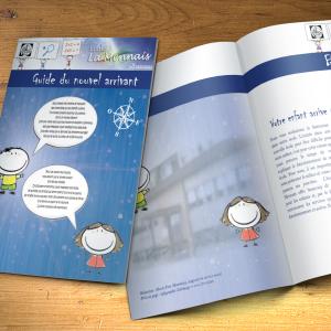 mise en page d’une brochure pour l’école La Mennais